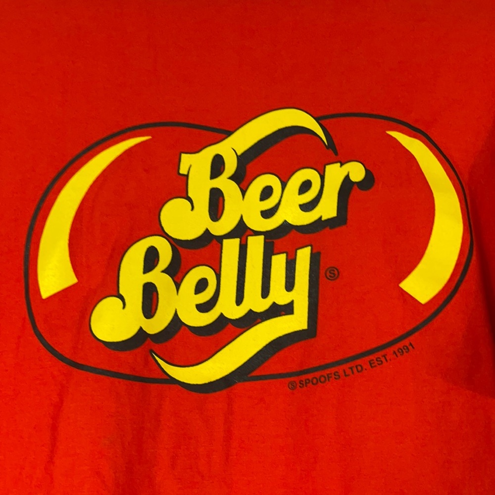 👀 Spoof tee Beer Belly looks like Jelly Belly XL